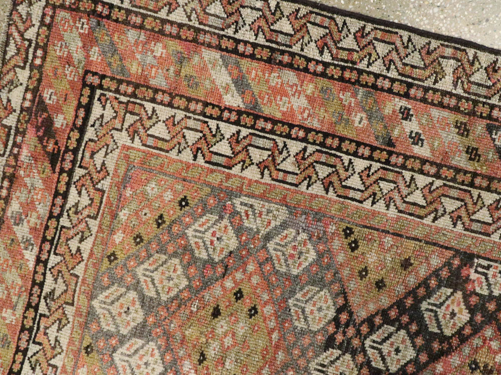 Antique Persian Khamseh Rug, No.21532 - Gss