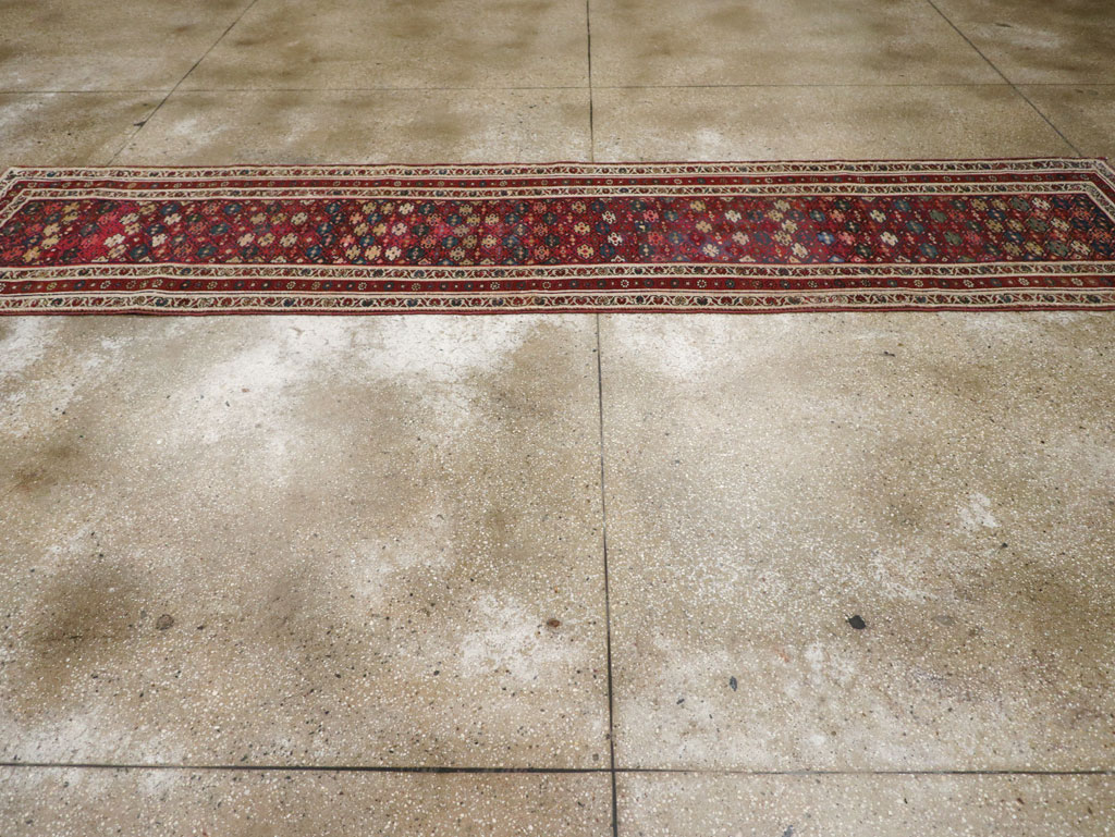 Antique Persian Kurdish Runner, No.21535 - Gss