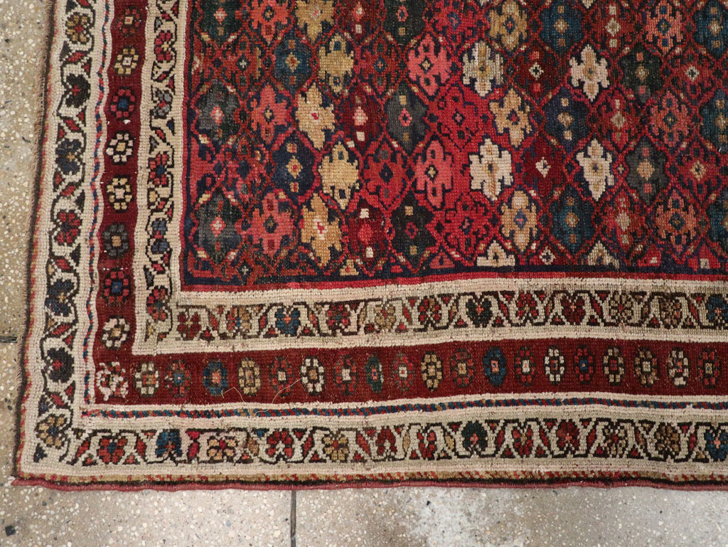 Antique Persian Kurdish Runner, No.21535 - Gss