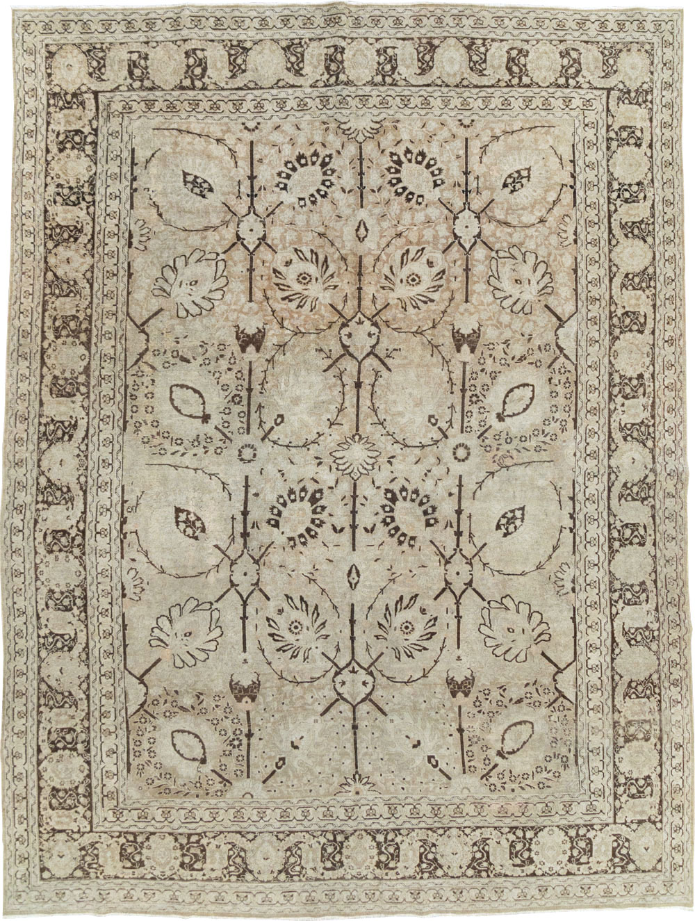 Antique Persian Tabriz Carpet, No.21553 - Gss