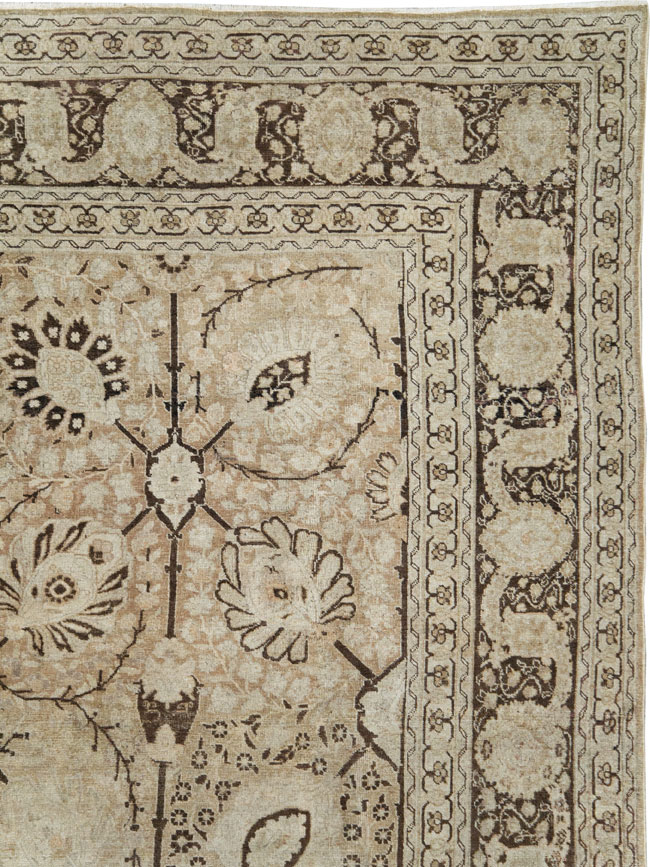 Antique Persian Tabriz Carpet, No.21553 - Gss