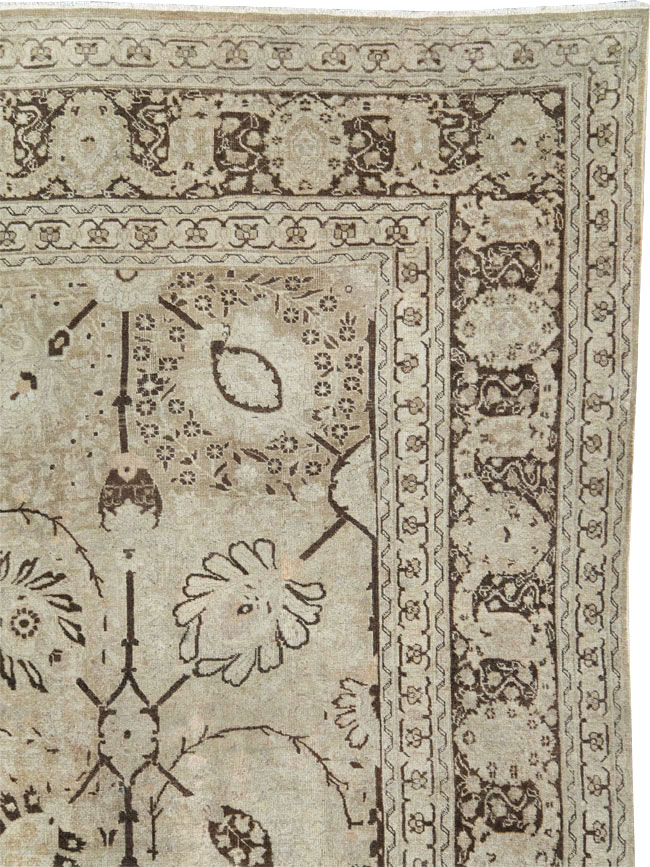Antique Persian Tabriz Carpet, No.21553 - Gss