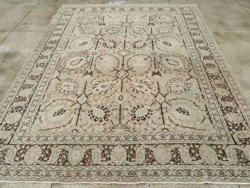 Antique Persian Tabriz Carpet, No.21553 - Gss