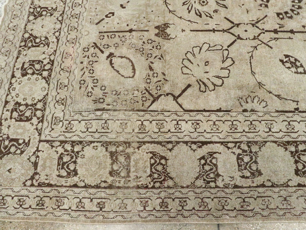 Antique Persian Tabriz Carpet, No.21553 - Gss