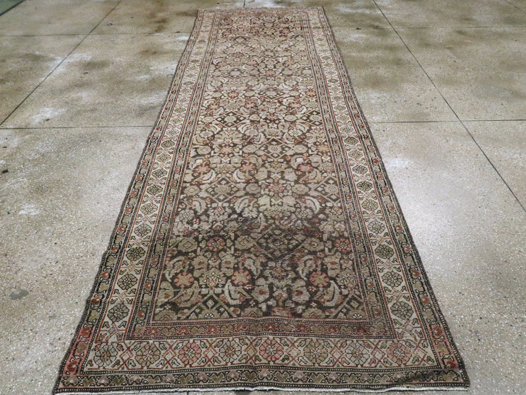 Antique Persian Malayer Runner, No.21556 - Gss