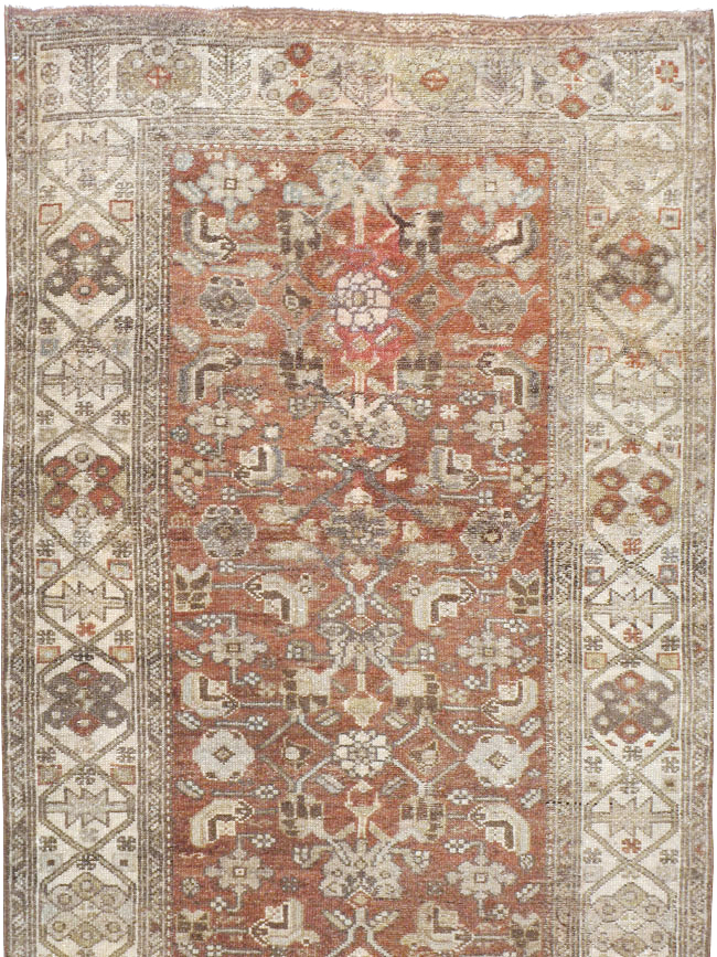 Vintage Persian Malayer Runner, No.21566 - Gss