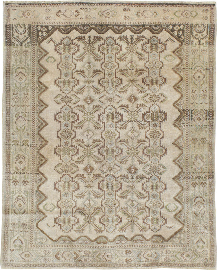 Vintage Persian Malayer Square Carpet, No.21569 - Gss