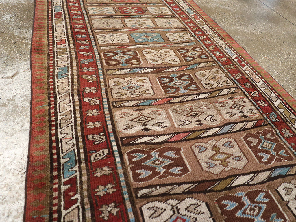Antique Persian Kurdish Runner, No.21572 - Gss