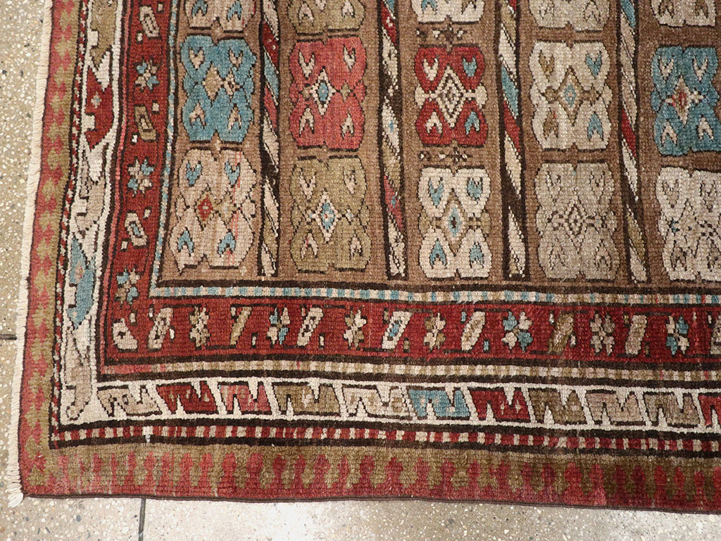 Antique Persian Kurdish Runner, No.21572 - Gss