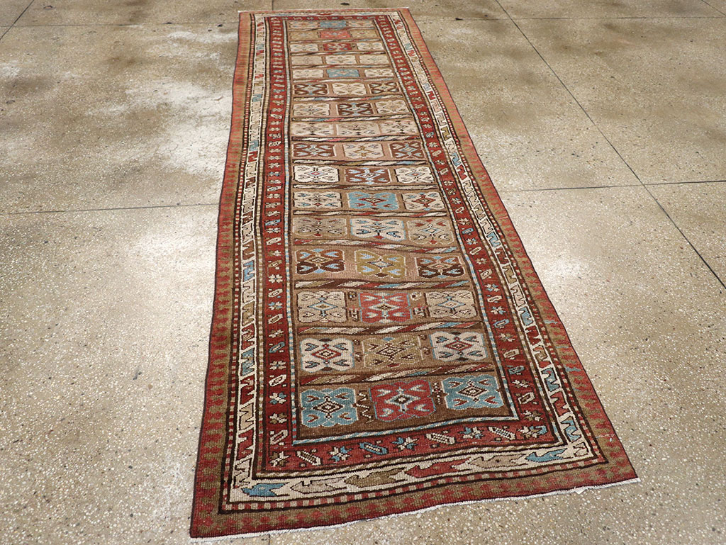 Antique Persian Kurdish Runner, No.21572 - Gss