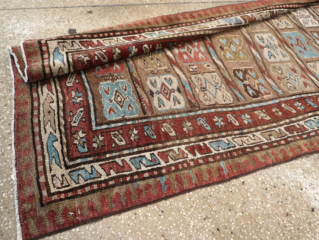 Antique Persian Kurdish Runner, No.21572 - Gss
