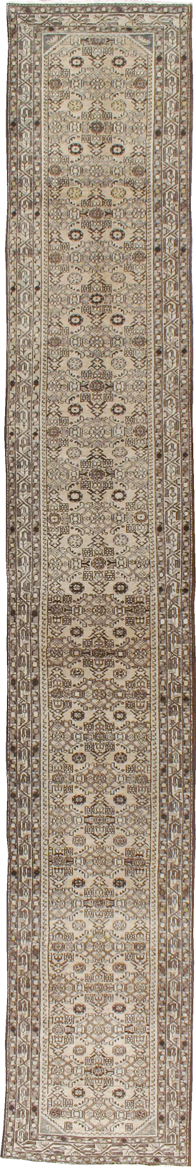 Vintage Persian Malayer Long Runner, No.21580 - Gss