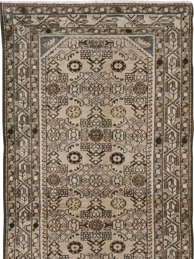Vintage Persian Malayer Long Runner, No.21580 - Gss