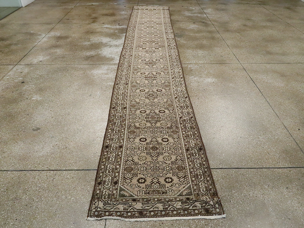 Vintage Persian Malayer Long Runner, No.21580 - Gss