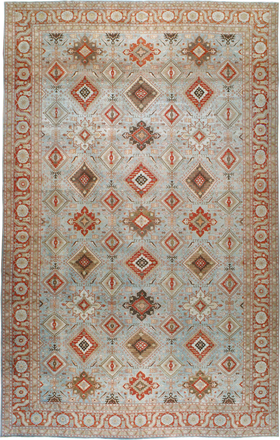 Antique Persian Tabriz Carpet, No.21584 - Gss