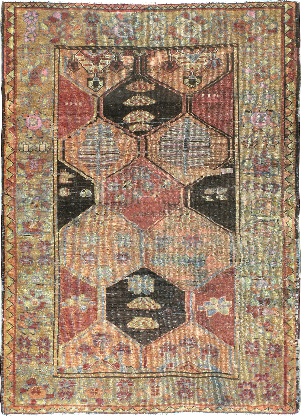 Antique Persian Kurdish Rug, No.21591 - Gss