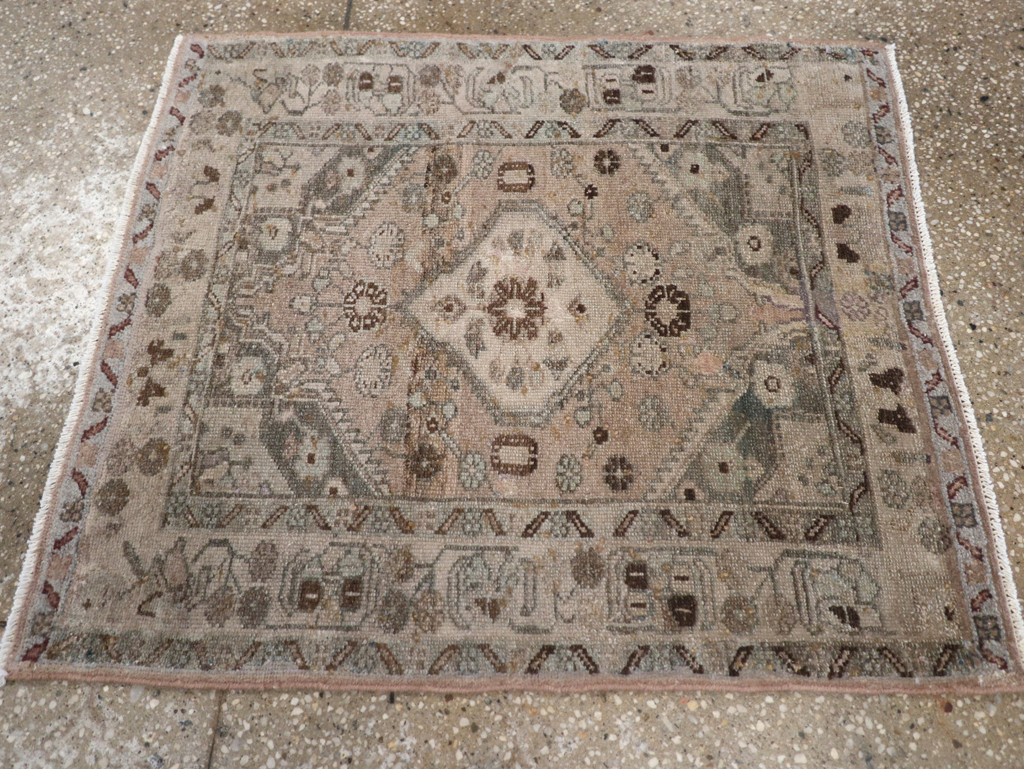 Vintage Persian Malayer Square Rug, No.21626 - Gss