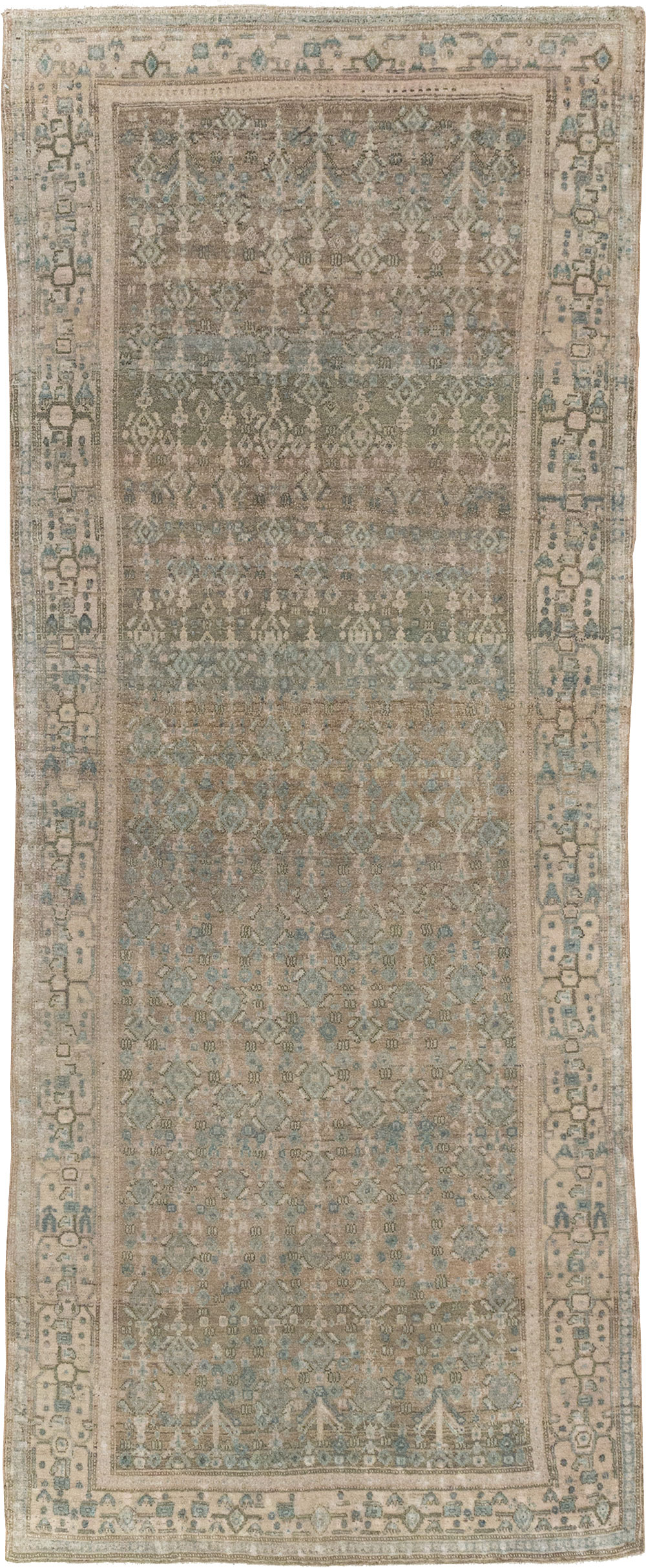 Vintage Senneh Malayer Runner, No.21630 - Gss