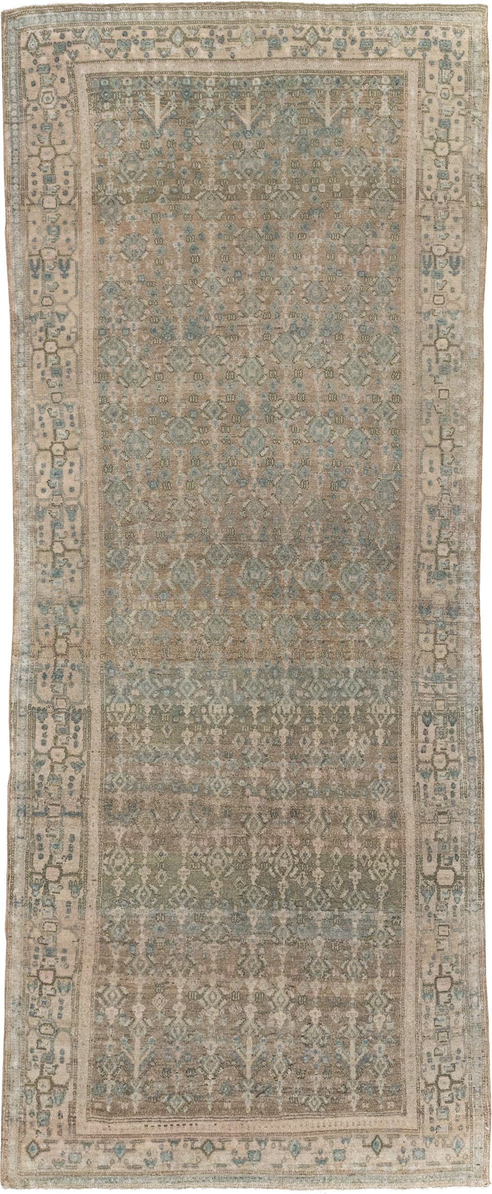 Vintage Senneh Malayer Runner, No.21630 - Gss