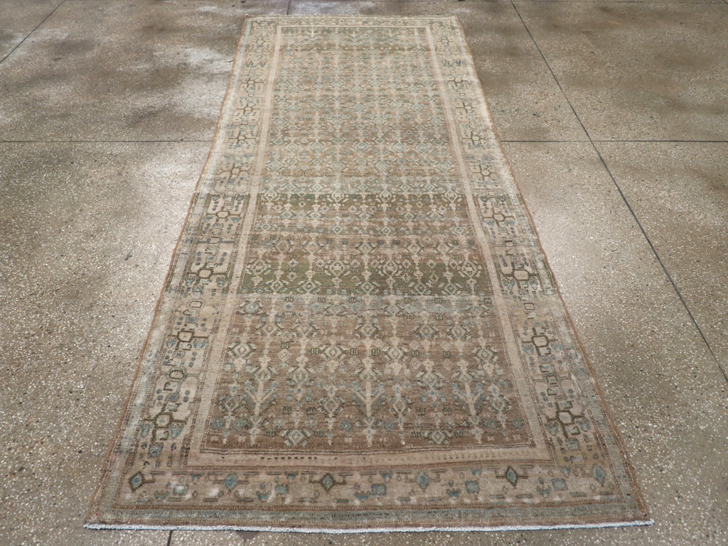 Vintage Senneh Malayer Runner, No.21630 - Gss