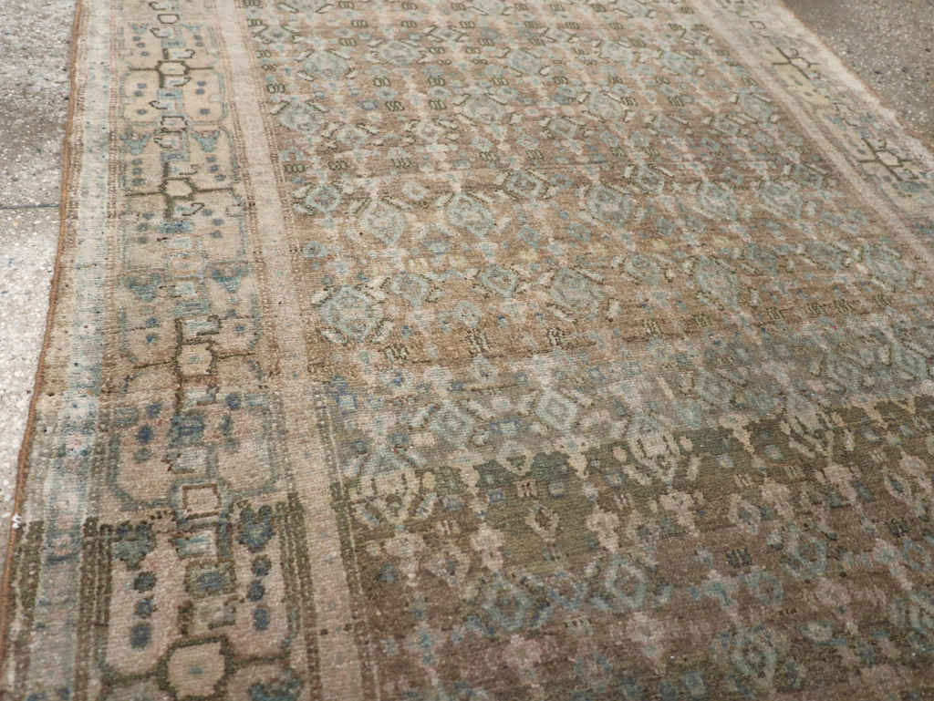 Vintage Senneh Malayer Runner, No.21630 - Gss