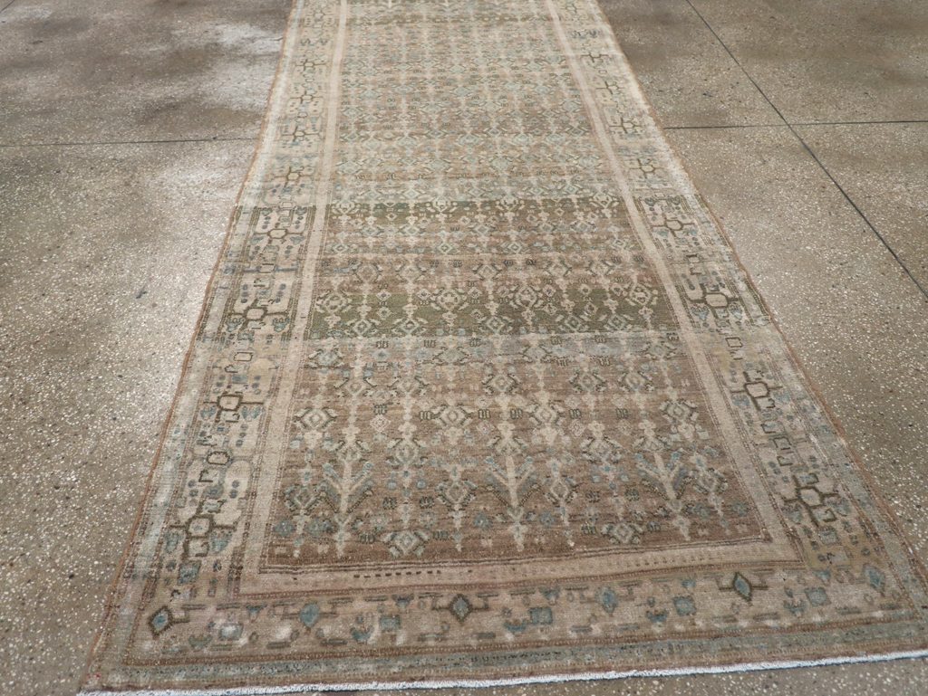 Vintage Senneh Malayer Runner, No.21630 - Gss