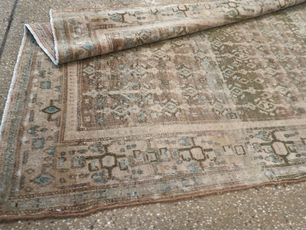 Vintage Senneh Malayer Runner, No.21630 - Gss