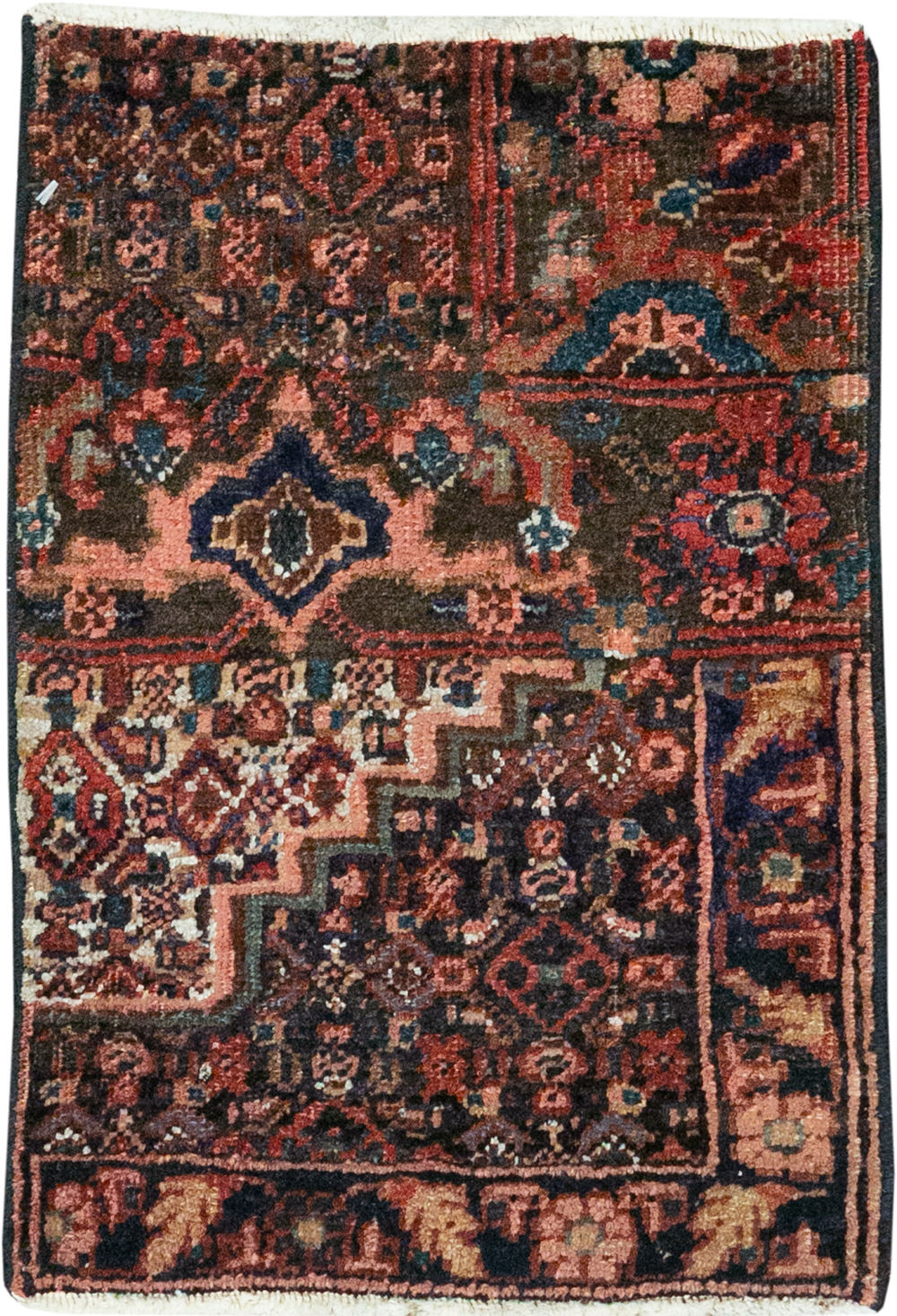 Vintage Persian Kurdish Sampler Rug, No.21644 - Gss