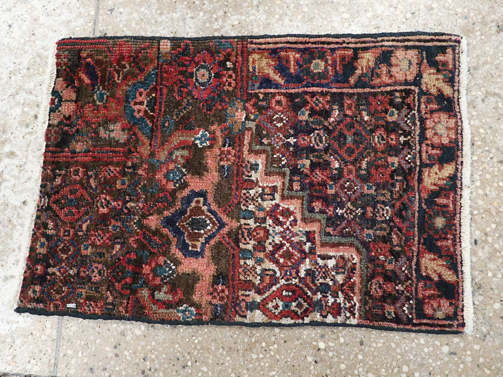 Vintage Persian Kurdish Sampler Rug, No.21644 - Gss