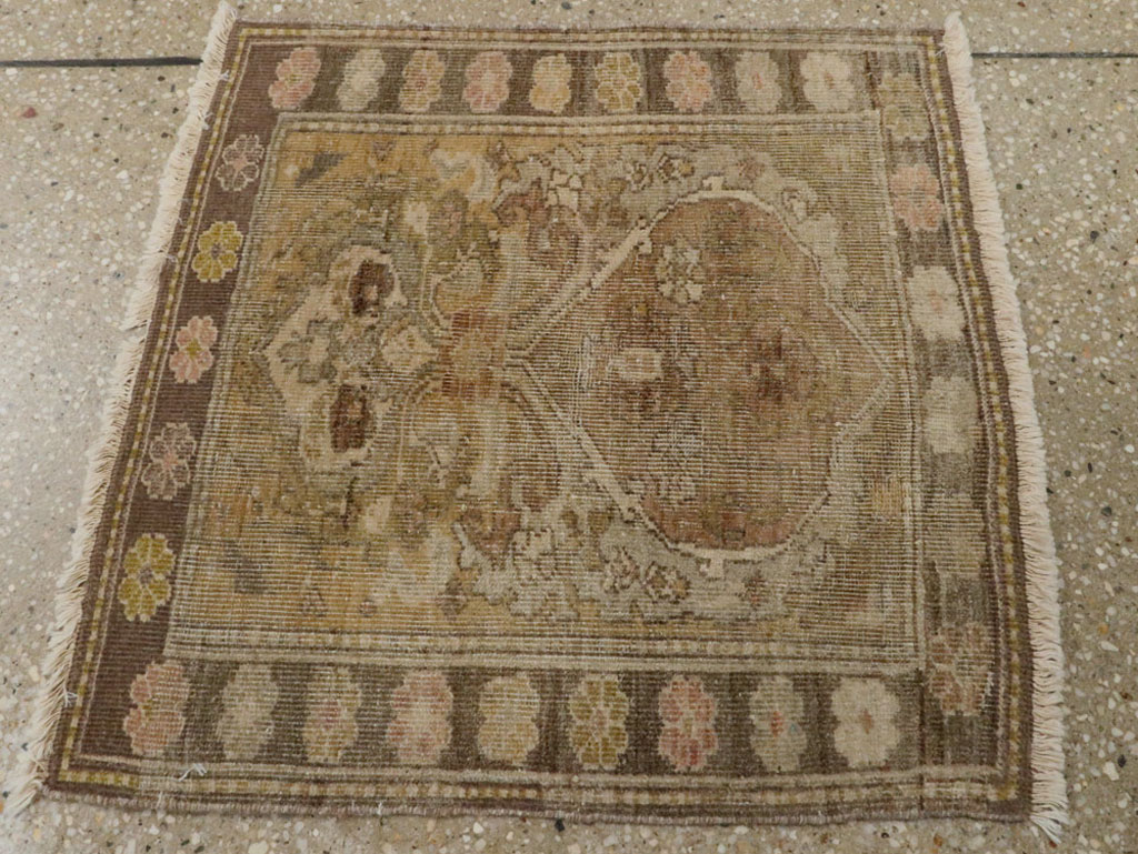 Antique Persian Malayer Square Rug, No.21645 - Gss