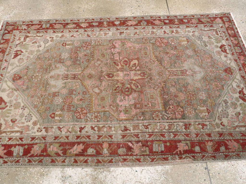 Vintage Persian Kurdish Rug, No.21673 - Gss