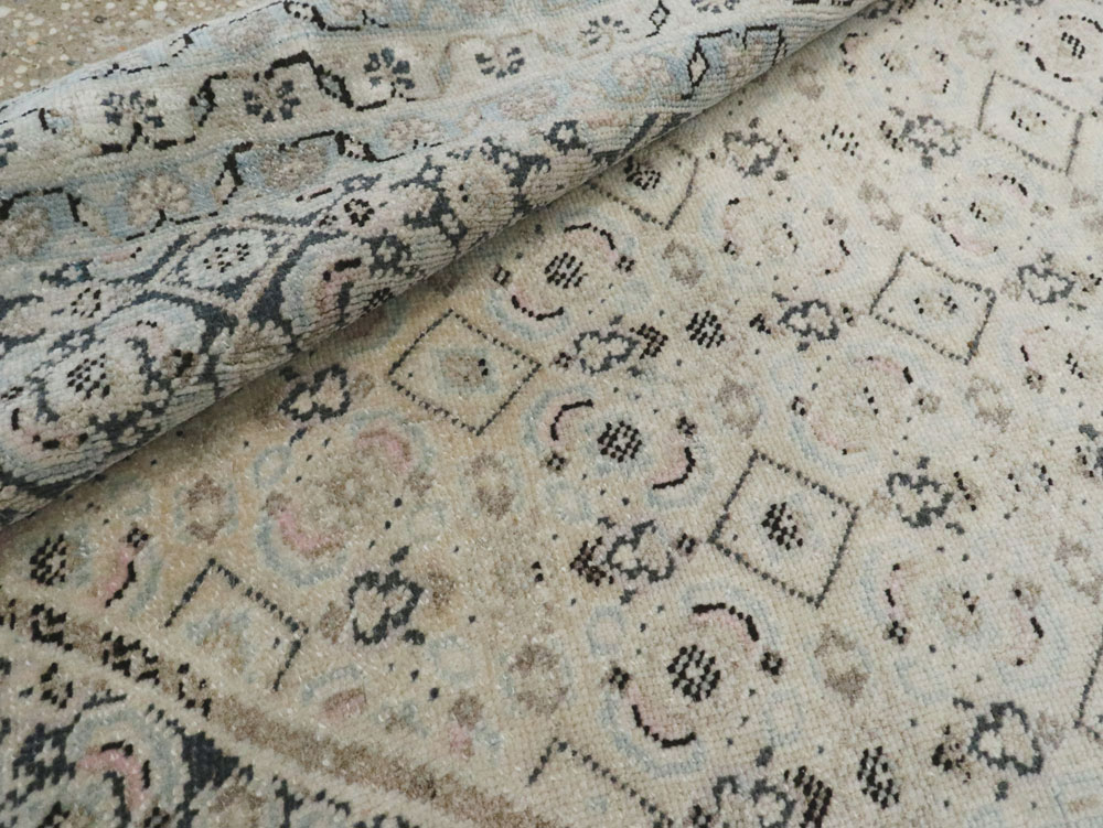 Vintage Persian Tabriz Runner, No.21676 - Gss