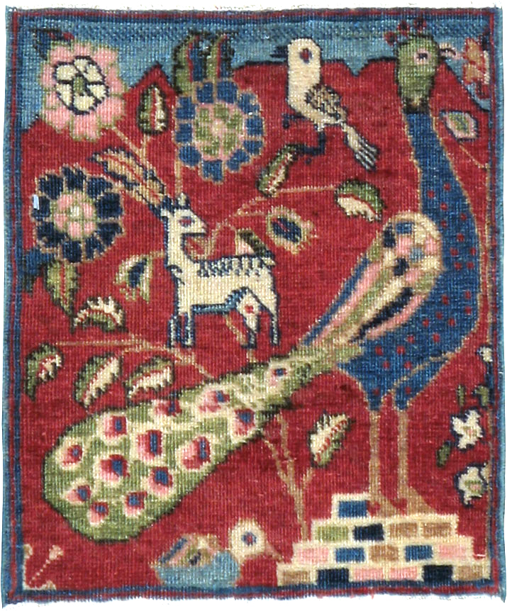 Vintage Persian Tabriz Pictorial Rug (Pair: 2 of 2), No.21679 - Gss