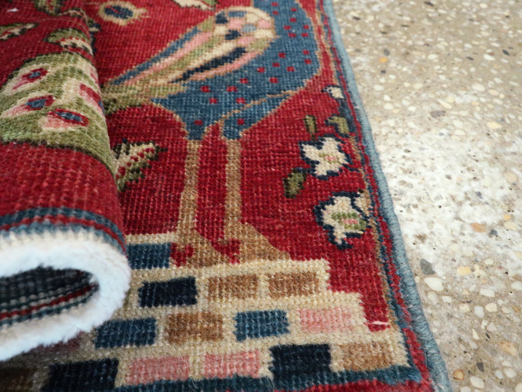 Vintage Persian Tabriz Pictorial Rug (Pair: 2 of 2), No.21679 - Gss