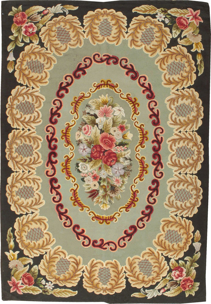 Antique American Hook Rug, No.21695 - Gss