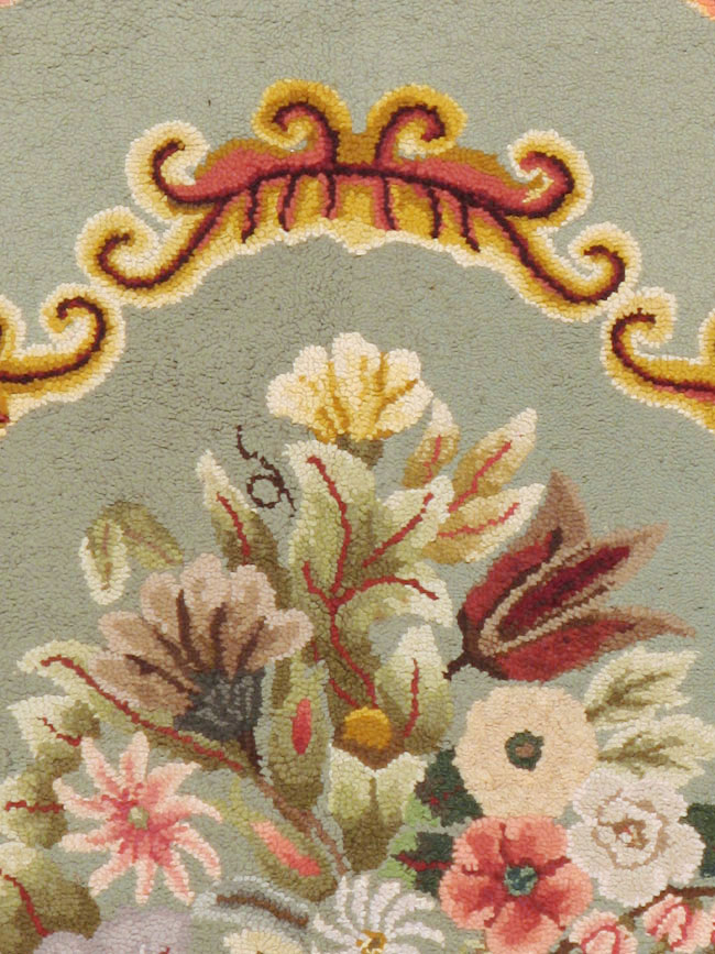 Antique American Hook Rug, No.21695 - Gss