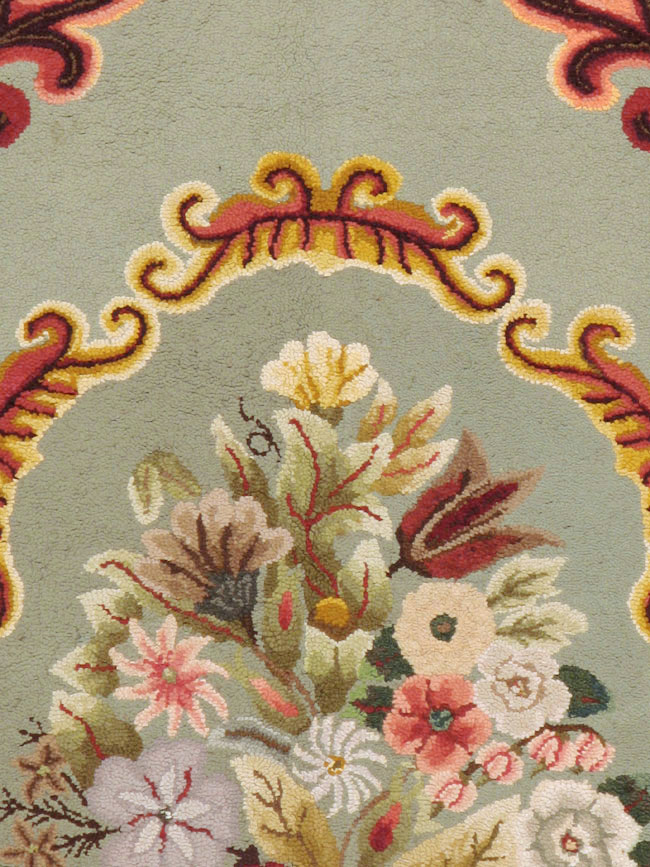 Antique American Hook Rug, No.21695 - Gss