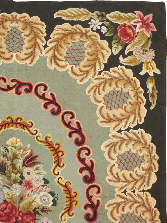 Antique American Hook Rug, No.21695 - Gss