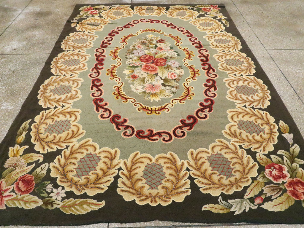 Antique American Hook Rug, No.21695 - Gss