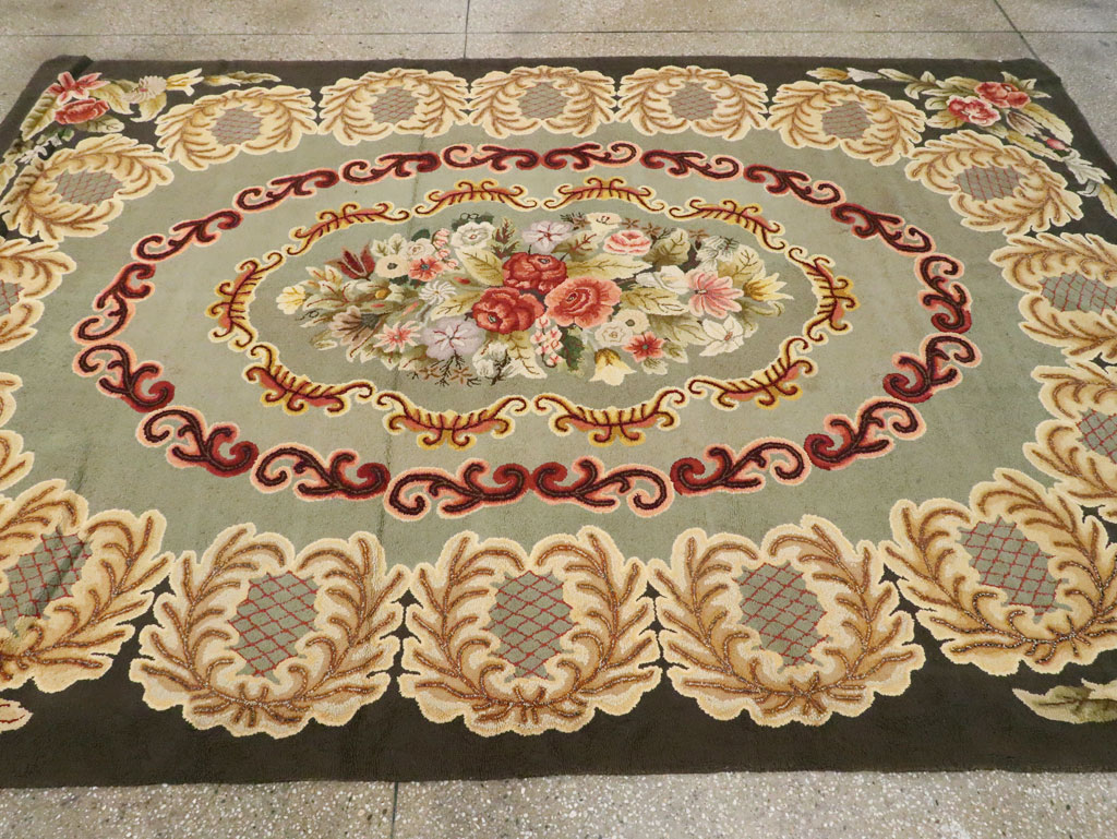 Antique American Hook Rug, No.21695 - Gss