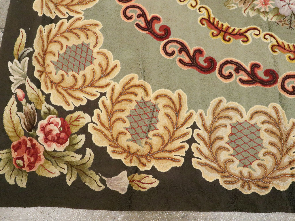 Antique American Hook Rug, No.21695 - Gss