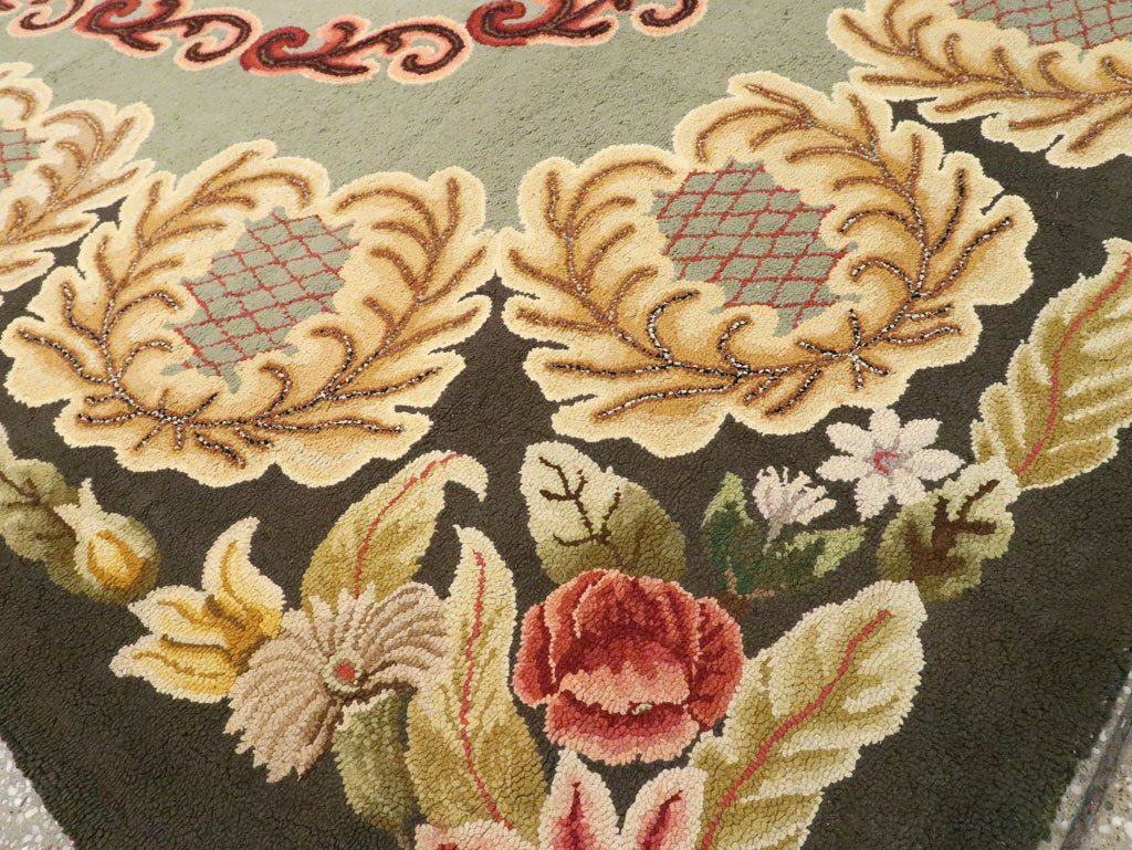 Antique American Hook Rug, No.21695 - Gss