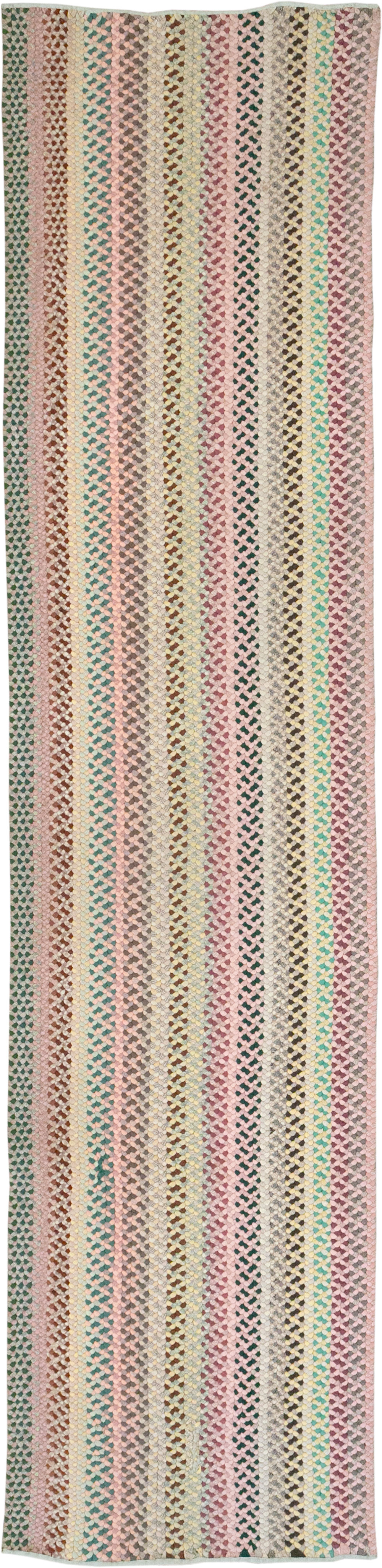 Vintage American Braided Runner, No.21697 - Gss