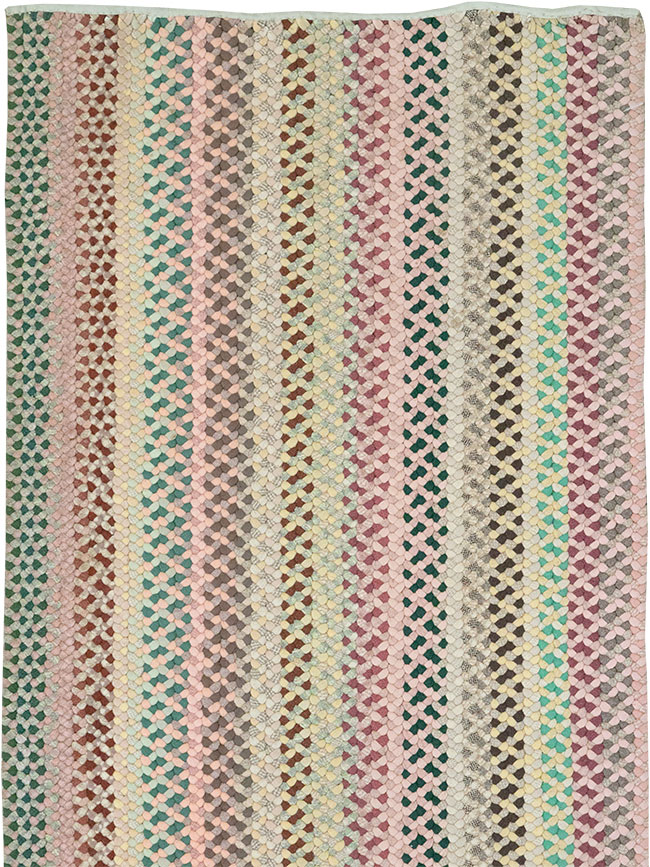 Vintage American Braided Runner, No.21697 - Gss