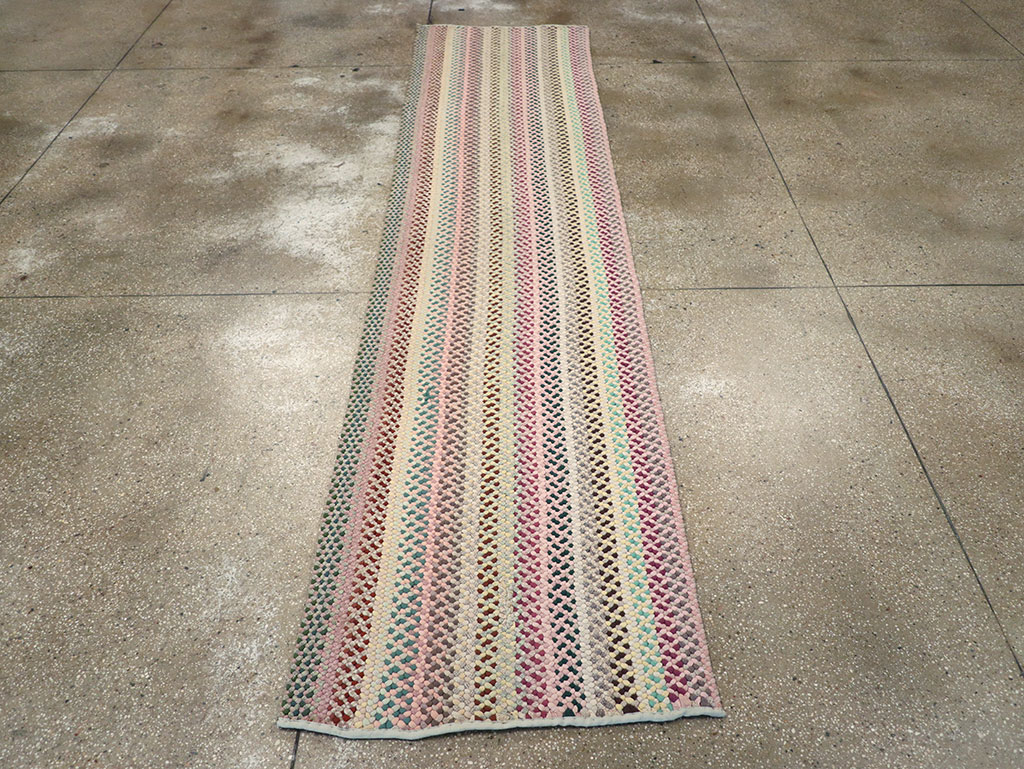 Vintage American Braided Runner, No.21697 - Gss