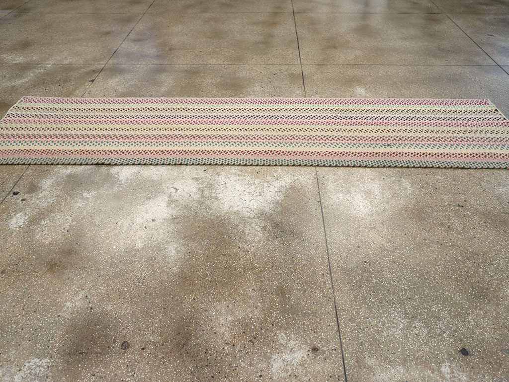 Vintage American Braided Runner, No.21697 - Gss