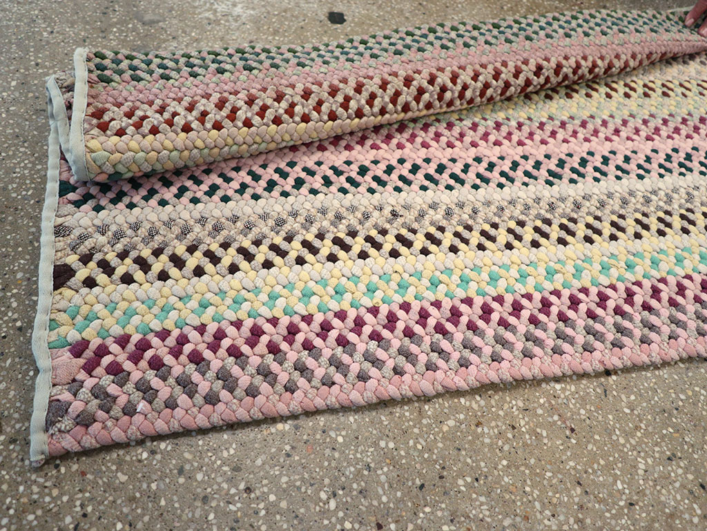 Vintage American Braided Runner, No.21697 - Gss