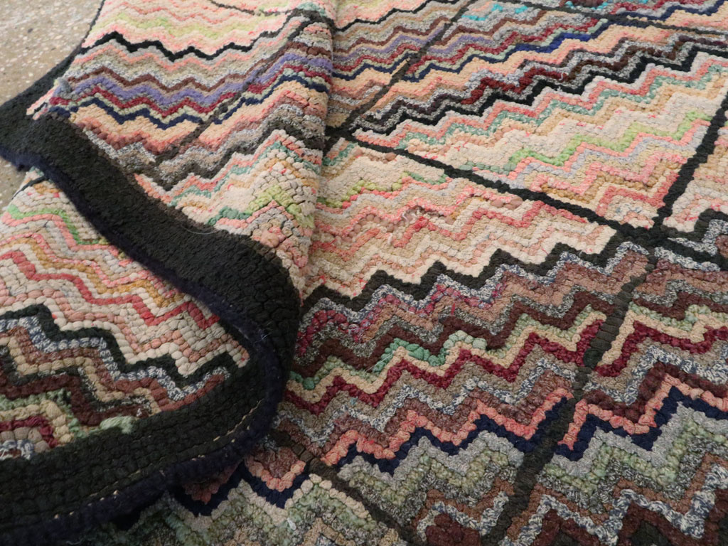 Antique American Hook Rug, No.21699 - Gss