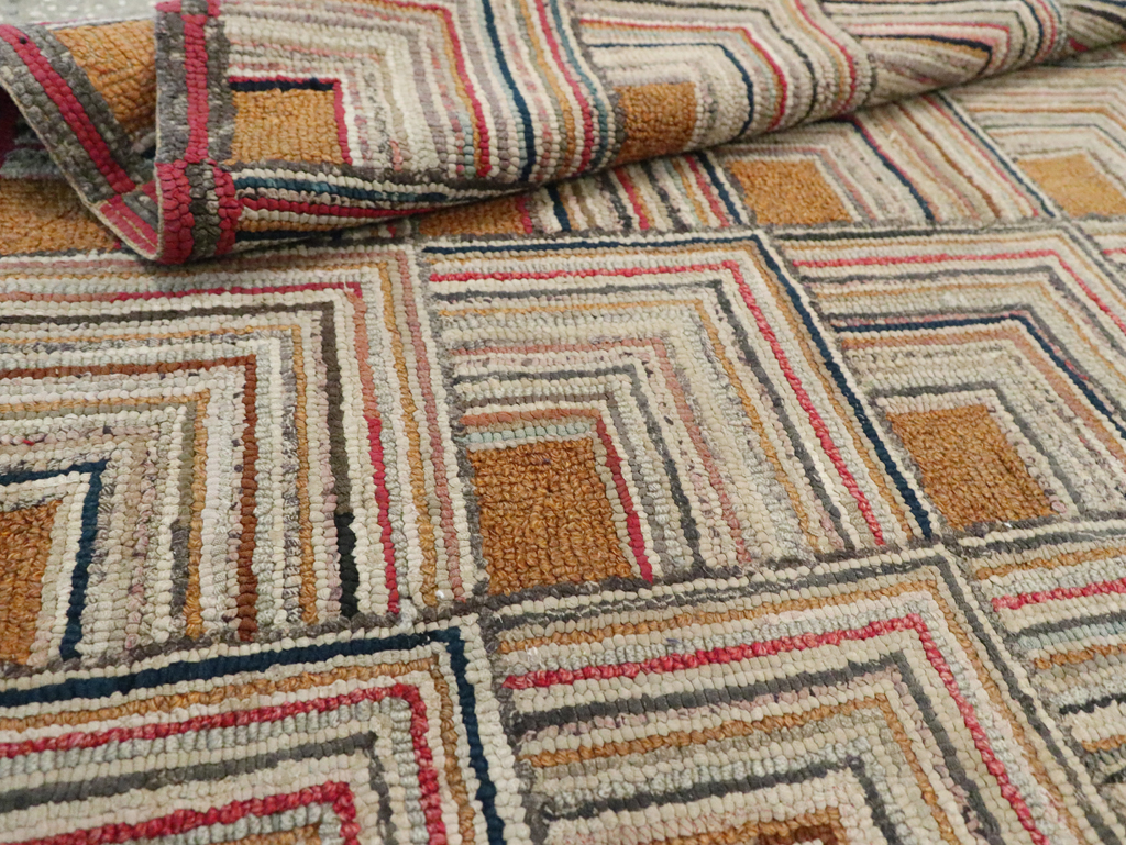 Antique American Hook Rug, No.21700 - Gss