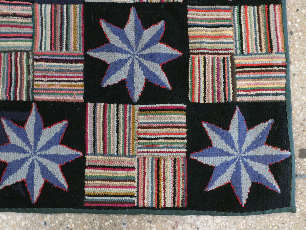 Antique American Hook Rug, No.21702 - Gss